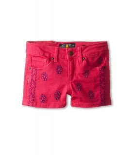 Lucky Brand Kids Motif Embro Riley Short Girls Shorts (Pink)