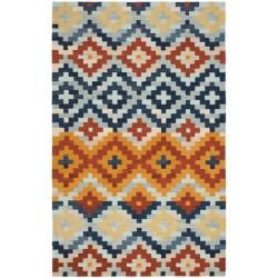 Hand hooked Chelsea Southwest Multicolor Wool Rug (39 X 59)
