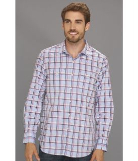 Tommy Bahama Denim Island Modern Fit Patriotic Plaid L/S Shirt Mens Long Sleeve Button Up (Blue)