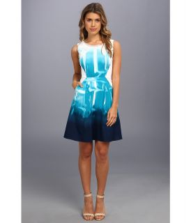 Elie Tahari Kemper Dress Womens Dress (Blue)