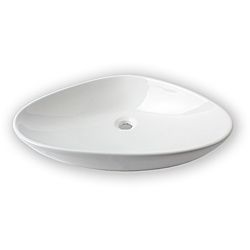 Delta White Ceramic Vessel Bathroom Sink By Flotera