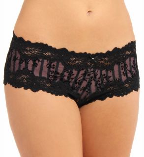 Whimsy by Lunaire 15233 Barbados Mesh Boyshort Panty With Lace Trim