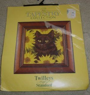 Twilleys of Stamford, The Tapestry Collection Needlepoint Kit Cat Among Sunflowers