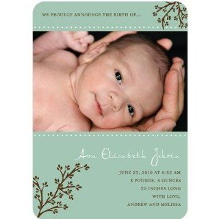 Birth Announcements   Spring Branch Basil Girl Photo Birth Announcement Health & Personal Care