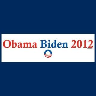 Printed Obama Biden Logo color political election 2012 Barack Obama Joe Biden Mitt Romney Paul Ryan Republican Democrat sticker decal for any smooth surface such as windows bumpers laptops or any smooth surface. 