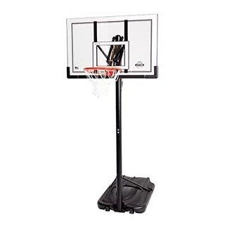 Lifetime 52" XL Portable Basketball Hoop Shatterproof Backboard, Spring Back Action Rim, Nylon Net  Sports & Outdoors