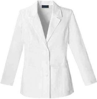 Cherokee 2317 Women's Fashion Whites Blazer Style Lab Coat Clothing