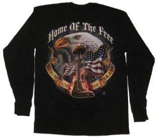 Home of the Free Because of the Brave Long Sleeve T Shirt Clothing