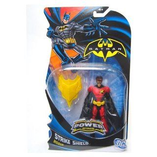 Batman Power Attack Lava Mission Battle Action Figure Strike Shield Robin Toys & Games