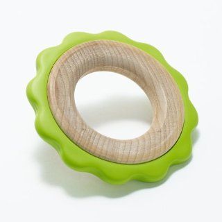BeginAgain Green Ring Teether, Made in the USA Toys & Games