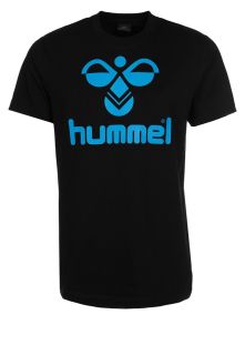 Hummel   CLASSIC BEE   Print T shirt   black