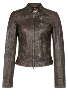 Milestone   MIDWAY   Leather jacket   brown