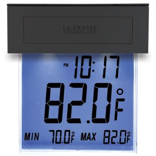 La Crosse Technology Solar Garden Wireless Digital Clock with Thermometer