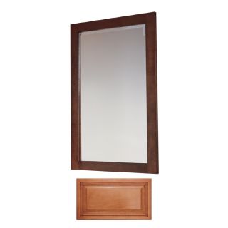 Insignia 32 in H x 20 in W Insignia Cinnamon Rectangular Bathroom Mirror