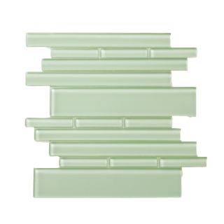 Solistone 10 Pack Piano Clear Glass Mosaic Wall Tile (Common 9 in x 10 in; Actual 9.5 in x 10.5 in)