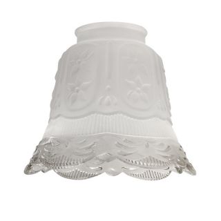 Harbor Breeze 5 1/4 in Frosted Clear Vanity Light Glass