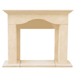 HISTORIC MANTELS LIMITED 52.5 in x 15 in Sealed Chateau Series Marissa Cast Stone Mantel Surrounds