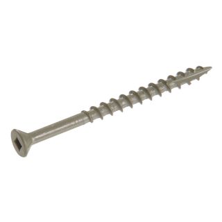 The Hillman Group 500 Count #8 x 1 3/4 in Flat Head Ceramic Square Drive Deck Screws