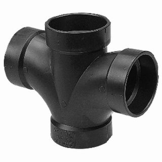 NIBCO 3 in x 3 in x 1 1/2 in x 1 1/2 in Dia ABS Sanitary Tee Fitting