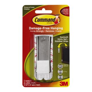 Command Sticky Nail Sawtooth Hanger