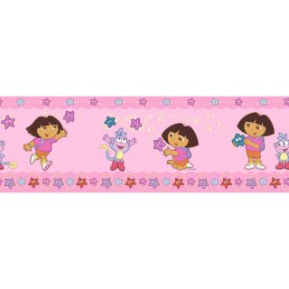 Brewster Wallcovering 8 Dora Star Catcher Prepasted Wallpaper Border