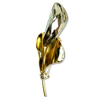 Swarovski 'Crystallized Elements' Calla Lily Brooch Pin, Exclusive Swarovski crystal jewellery by Janeo exclusive. Decadent Haute Couture inspired Designer Brooch. at An amazing price for exclusive brooches jewellery Wedding jewelry, favours or fo