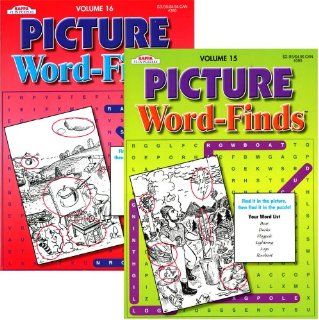 KAPPA Picture Word Finds Puzzle Book, Case Pack 48 (Only 2 Volumes with 24 books for each volume) Toys & Games