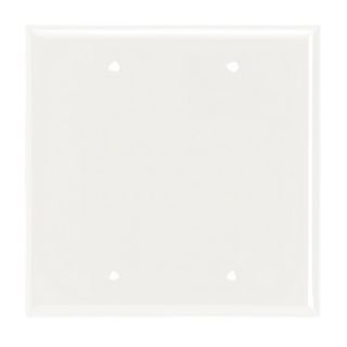 Cooper Wiring Devices 2 Gang White Blank Nylon Wall Plate