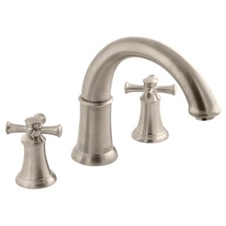 American Standard Portsmouth Satin Nickel 2 Handle Fixed Deck Mount Tub Faucet