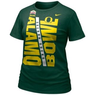 Nike Oregon Ducks 2014 Alamo Bowl Bound Ladies T Shirt   Green