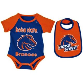 Boise State Broncos Infant Rocker Creeper Set   Royal Blue/Orange