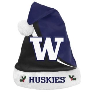 Washington Huskies Swoop Logo Santa Hat   Black/Purple