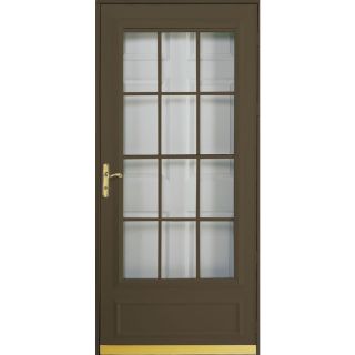 Pella Brown Cheyenne Mid View Safety Storm Door (Common 81 in x 36 in; Actual 80.67 in x 37 in)