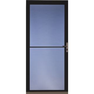 Pella Black Full View Tempered Glass Storm Door (Common 81 in x 36 in; Actual 80.78 in x 37 in)