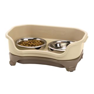 Neater Pet Brands Cappuccino Combination Double Basin Pet Bowl