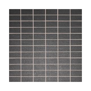 American Olean 10 Pack Infusion Black Fabric Thru Body Porcelain Mosaic Subway Floor Tile (Common 12 in x 12 in; Actual 11.75 in x 11.75 in)