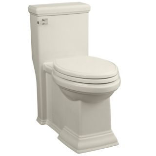 American Standard Town Square Linen 1.6 GPF (6.06 LPF) 12 in Rough In WaterSense Elongated 1 Piece Comfort Height Toilet