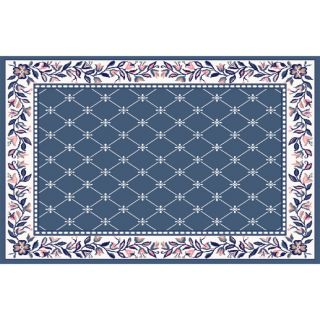 Home Dynamix 5 ft 2 in x 7 ft 4 in Country Blue London Area Rug