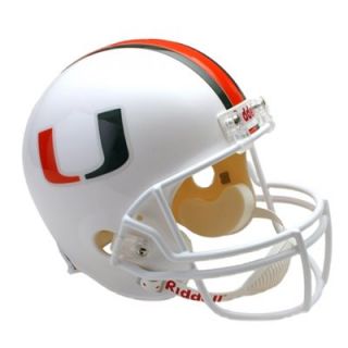 Riddell Miami Hurricanes Full Size Replica Helmet   White