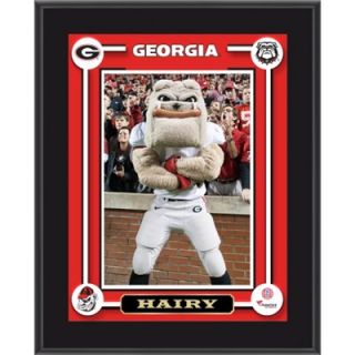Georgia Bulldogs Hairy Mascot Sublimated 10.5 x 13 Plaque