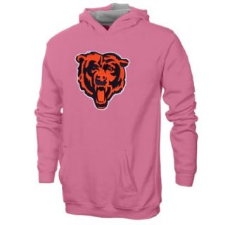 Chicago Bears Youth Girls Football Pullover Hoodie   Pink