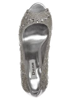 Dune DUCHESS   Peeptoe heels   silver