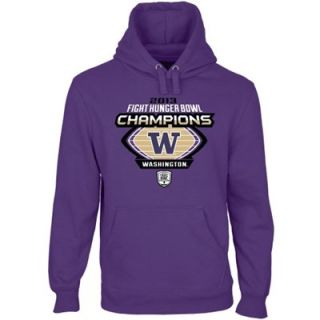 Washington Huskies 2013 Fight Hunger Bowl Champions Pullover Hoodie   Purple