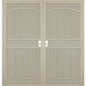 Gatehouse Gibraltar Almond Steel Security Door (Common 81 in x 64 in; Actual 81 in x 66.75 in)