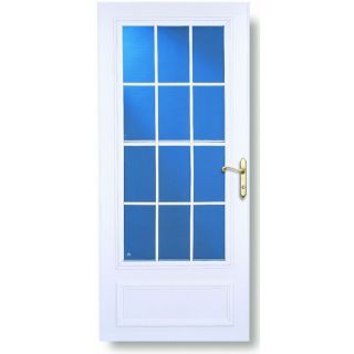 LARSON White Richmond Mid View Tempered Glass Storm Door (Common 81 in x 36 in; Actual 81.13 in x 37.56 in)