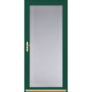 Pella Hartford Green Royalton Full View Beveled Safety Storm Door (Common 81 in x 36 in; Actual 81.04 in x 37.35 in)