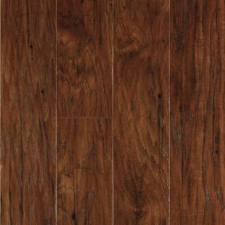 allen + roth 4.84 in W x 3.93 ft L Toasted Chestnut Handscraped Laminate Wood Planks