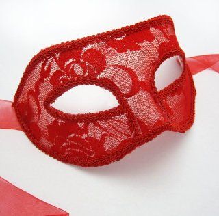 Red Lace   Masquerade Mask   Party Mask   Half Mask   Valentine's Day 