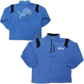Detroit Lions Preschool Quarter Zip Micro Fleece Sweatshirt   Light Blue