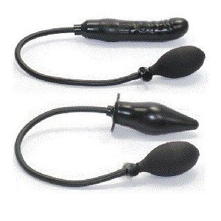Inflatable Toys (Both Butt Plug and Dong) (Black) Health & Personal Care